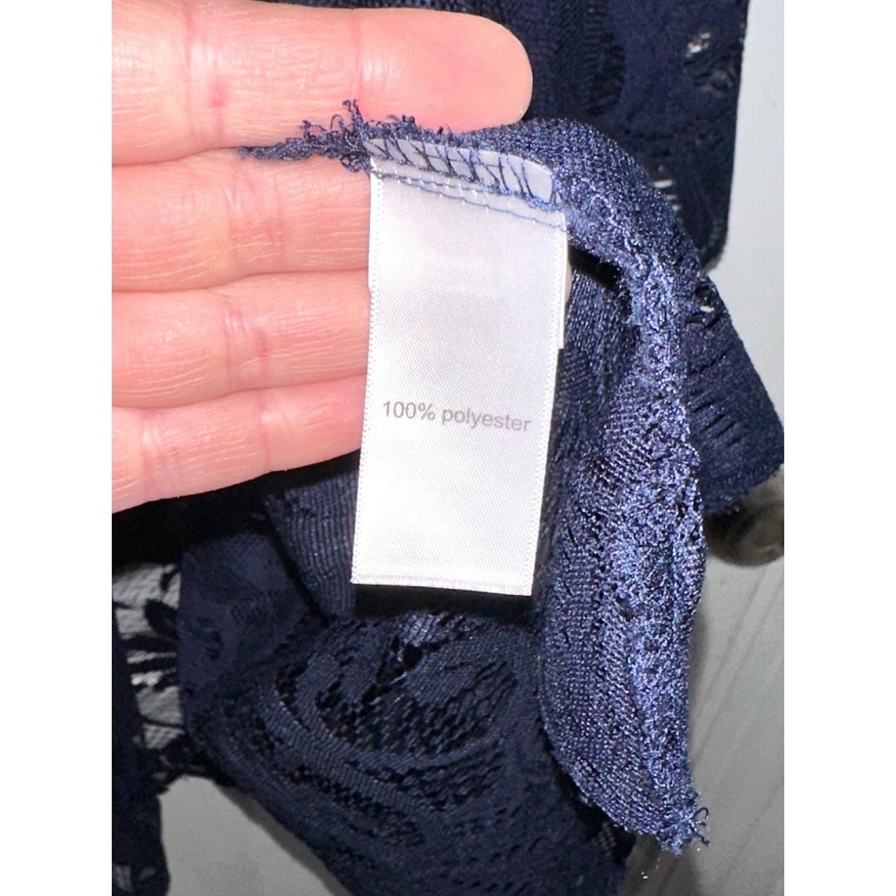 Maurices Dark Blue Blue Lace Kimono - Picture 6 of 6